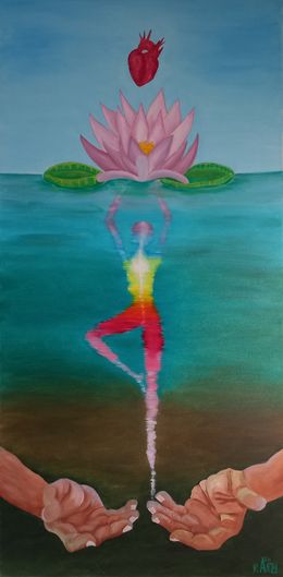Painting, Out the mud, Raquel Adan