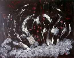 Peinture, Pluto in All Its Fury. Souls Ascend, Raquel Adan