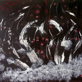 Painting, Pluto in All Its Fury. Souls Ascend, Raquel Adan