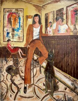 Gemälde, Quatre ou Six Femmes dans le Bar, ShuJie Wang