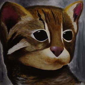 Gemälde, Leopard cat cub, Chen I- Chun