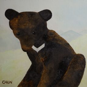 Gemälde, One formosan black bear cub, Chen I- Chun
