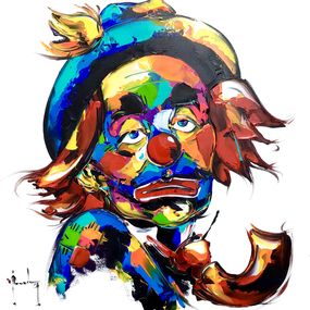 Gemälde, Sad clown, Christof Monnin