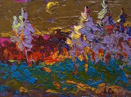 Gemälde, Moon in the sky, Ivanyuk Oleksiy