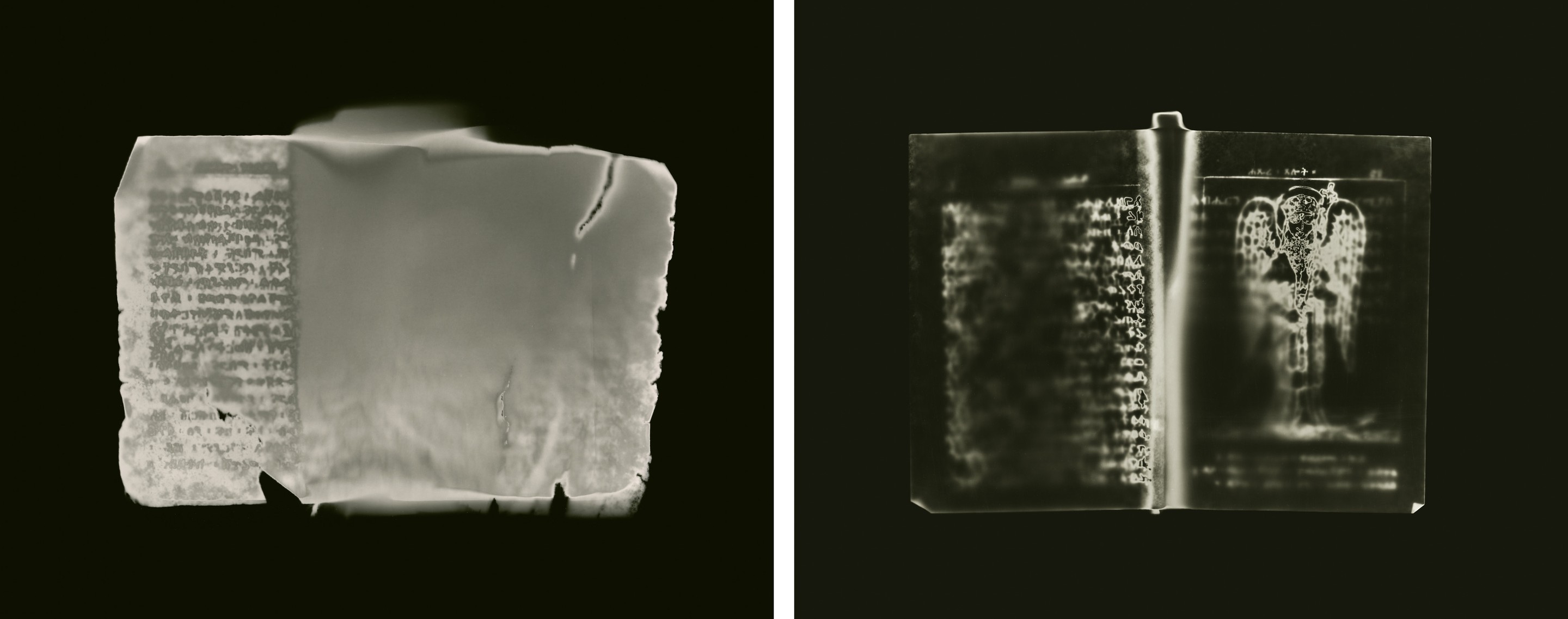 Shine Huang, Ancient Page and Ancient Page Angel, Diptych Shine Huang, Ancient Page and Ancient Page Angel, Diptych