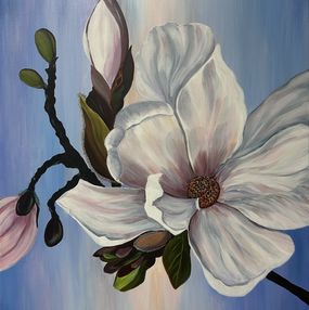 Gemälde, Magnolia Blossom, Alla Meleschenko