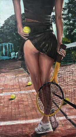 Peinture, Tennis player, Alla Meleschenko