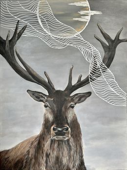 Peinture, Deer is Gorgeus, Alla Meleschenko