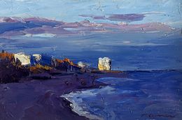 Gemälde, On the sea coast, Boris Serdyuk