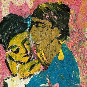 Painting, Margot Fonteyn and Golden Nureyev in a Wild Pink World, Joanna Glazer
