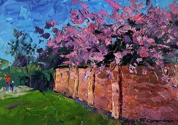 Painting, Apple tree in bloom, Boris Serdyuk