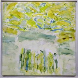 Peinture, Contemporary Abstract Expressionist Color-Field Landscape, Les Champs VIII., Christian Manoury