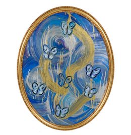 Gemälde, Tandem Totem, Hunt Slonem