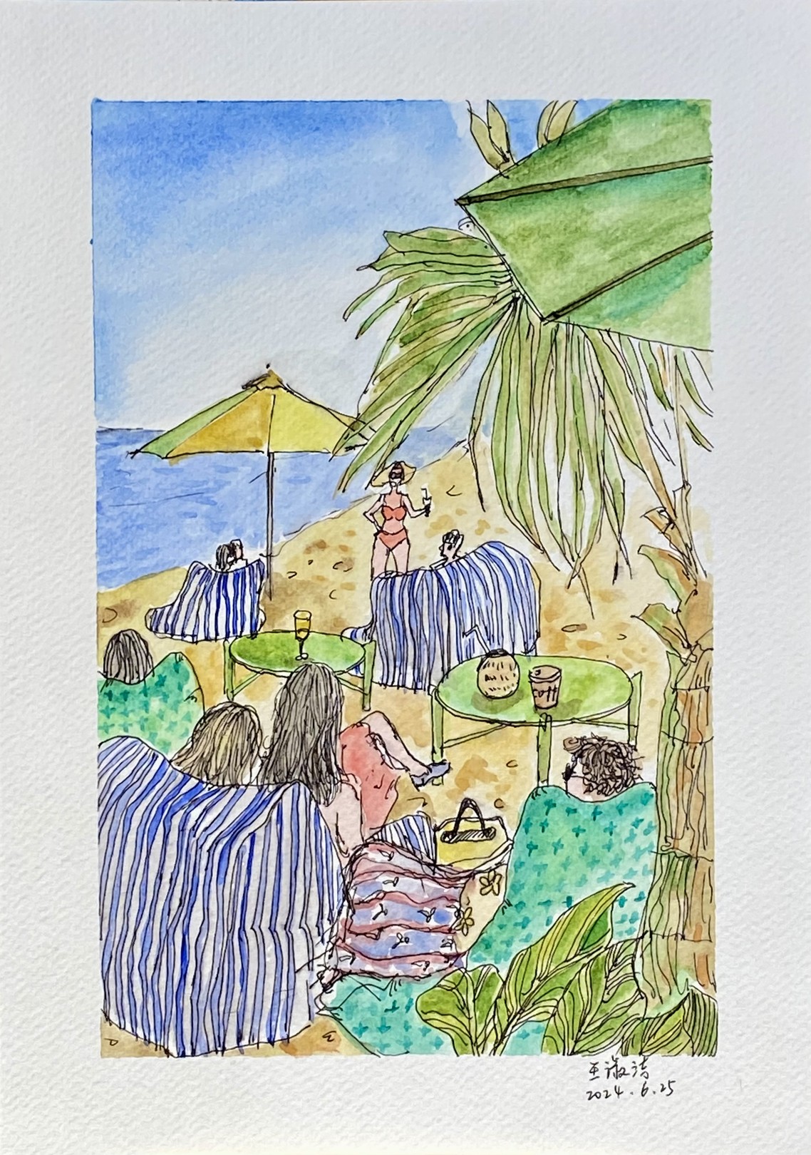ShuJie Wang, Famille sur la Plage ShuJie Wang, Famille sur la Plage