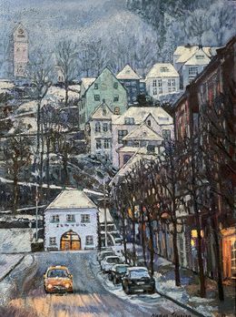 Painting, Blue twilight, Nadezda Stupina