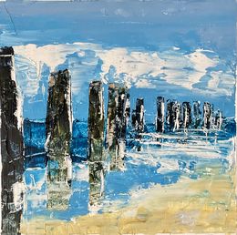 Painting, Brise-vagues en Belgique, Frank De Blok