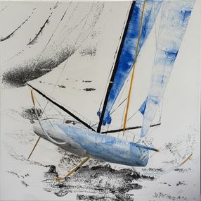 Painting, Envol d'un Imoca, Alain Abramatic