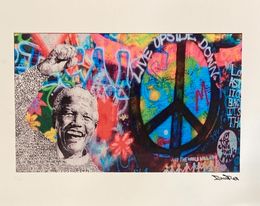 Print, Nelson Mandela  Hommage, Brain Roy