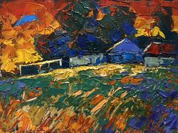 Gemälde, Amazing evening sunset, Oksana Ivanyuk