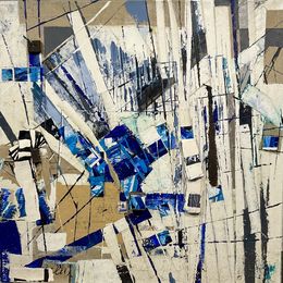Gemälde, Abstract sculpted painting, Frank De Blok