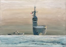 Gemälde, Le Mistral au large de Toulon, Frank De Blok