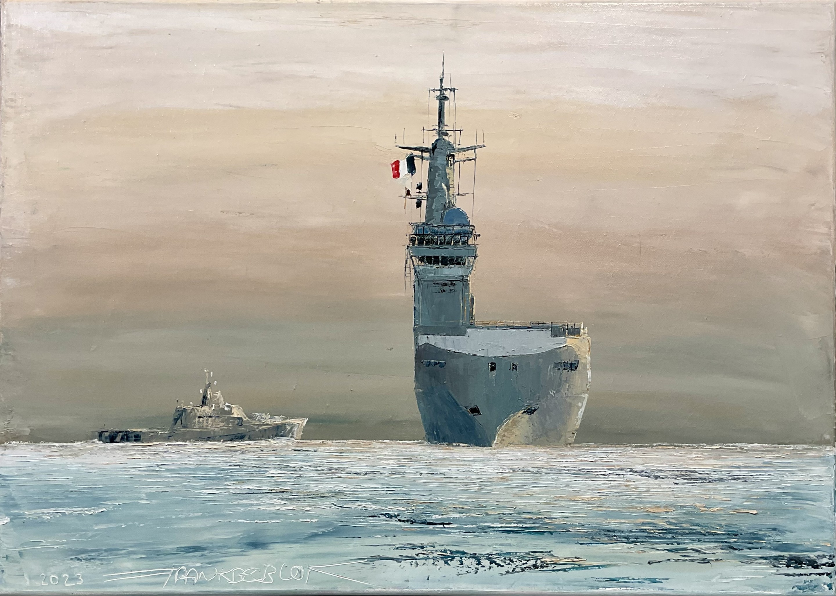 Frank De Blok, Le Mistral au large de Toulon Frank De Blok, Le Mistral au large de Toulon
