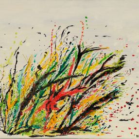 Gemälde, Buisson floral, Aline Pouget