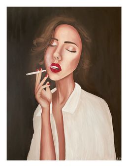 Print, Julie Fume (Giclée print), Kristina Mallen