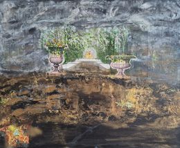 Painting, Le Jardin, Safia Wosth