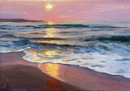 Peinture, Sea down, Evgeny Chernyakovsky