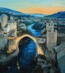 Painting, Old Bridge. Mostar, Alisa Onipchenko-Cherniakovska