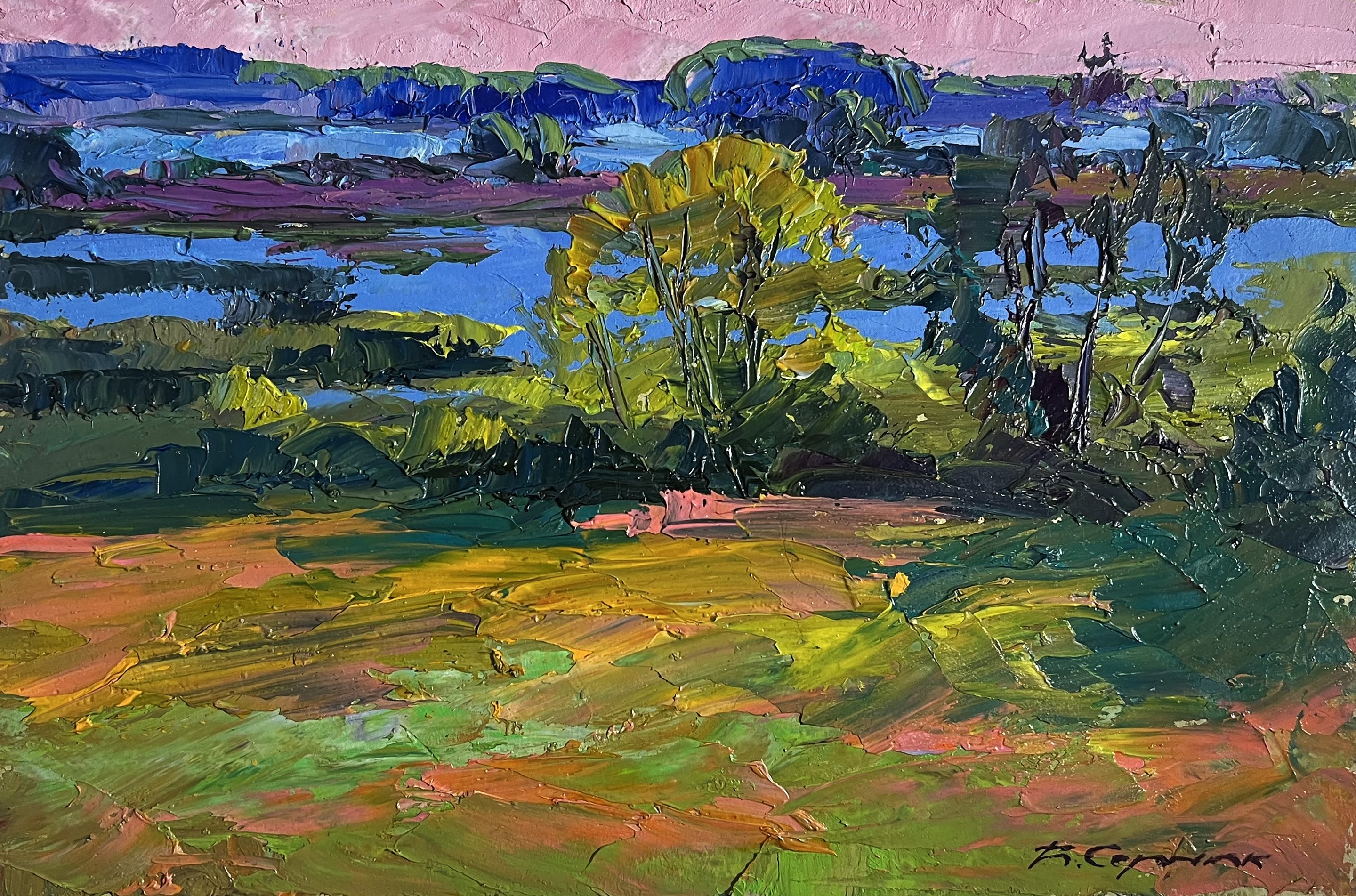 Boris Serdyuk, Small lakes in the field Boris Serdyuk, Small lakes in the field