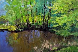 Painting, Warm days of spring, Boris Serdyuk