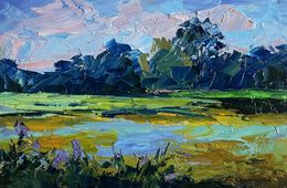 Painting, Morning on the lake, Boris Serdyuk
