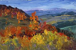 Painting, Golden Mountain Fields, Boris Serdyuk