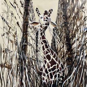 Pittura, Girafe libre (pendant la pandémie Covid-19), Frank De Blok