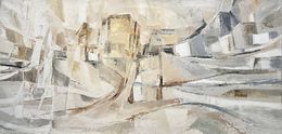 Gemälde, Village dans le désert, Frank De Blok