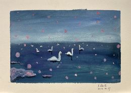 Gemälde, Le lac féerique, ShuJie Wang