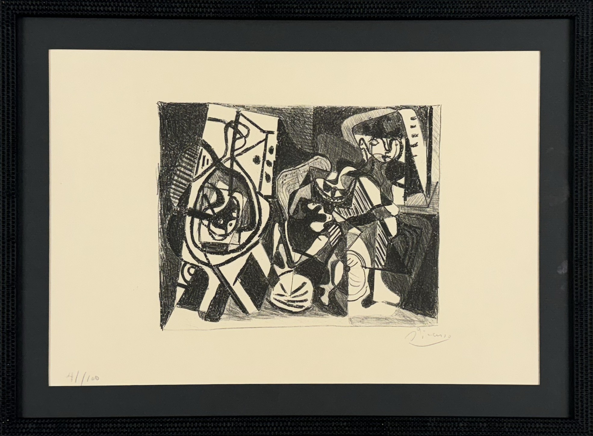 Pablo Picasso, Scène d'intérieur (B. 74; Ba. 241; Mourlot XXI) Pablo Picasso, Scène d'intérieur (B. 74; Ba. 241; Mourlot XXI)