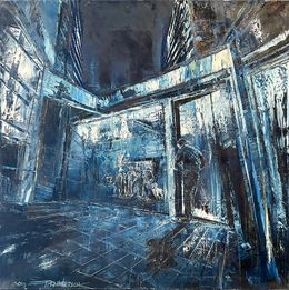 Gemälde, Night life in the city, Frank De Blok