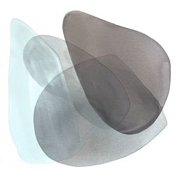 Painting, Layers of gray I, Carla De Leenie