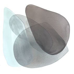 Gemälde, Layers of gray I, Carla De Leenie