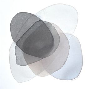 Gemälde, Layers of gray III, Carla De Leenie