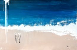 Painting, Naked Ocean Horizon, Kristina Mallen