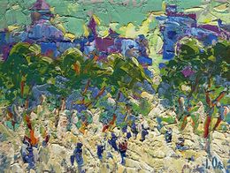 Gemälde, Morning city life, Ivanyuk Oleksiy