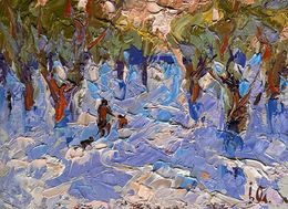 Gemälde, In the winter forest park, Ivanyuk Oleksiy