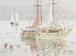 Peinture, Yachts on vacation, Ivan Pylypenko