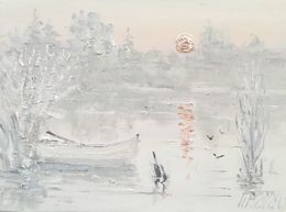 Peinture, Morning on the river, Ivan Pylypenko