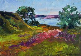 Gemälde, The road to the river, Boris Serdyuk