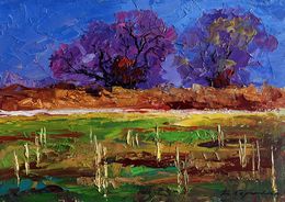 Painting, September day in the field, Boris Serdyuk